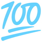 hellblaues Herz + 100 Punkte