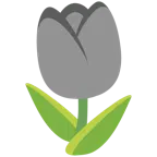 graues Herz + Tulpe