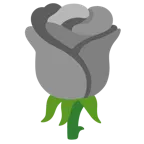 graues Herz + Rose