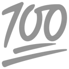 graues Herz + 100 Punkte