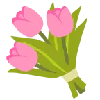 pinkes Herz + Tulpe