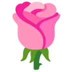 pinkes Herz + Rose