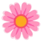 pinkes Herz + gelbe Blüte