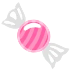 pinkes Herz + Bonbon