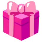 pinkes Herz + Geschenk