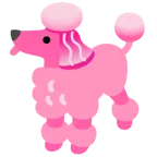 pinkes Herz + Pudel
