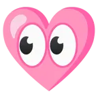 pinkes Herz + Augen