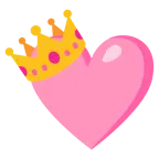 pinkes Herz + Krone