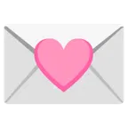 pinkes Herz + Liebesbrief