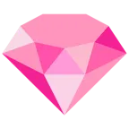 pinkes Herz + Edelstein