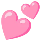 pinkes Herz + zwei Herzen