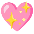 pinkes Herz + funkelndes Herz