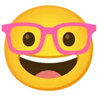 pinkes Herz + Strebergesicht