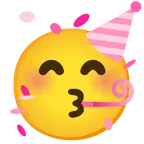 pinkes Herz + Partygesicht