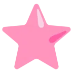 pinkes Herz + weißer mittelgroßer Stern