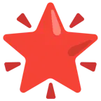 rotes Herz + funkelnder Stern