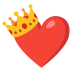 rotes Herz + Krone