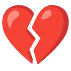 rotes Herz + gebrochenes Herz