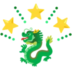 funkelnder Stern + Drache