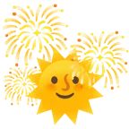 fuochi d’artificio + faccina sole