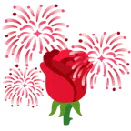 fuochi d’artificio + rosa