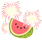 fuochi d’artificio + anguria