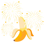 fuochi d’artificio + banana