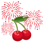 fuochi d’artificio + ciliegie
