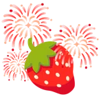 fuochi d’artificio + fragola