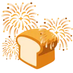 fuochi d’artificio + pane in cassetta