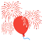 fuochi d’artificio + palloncino
