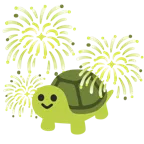 fuochi d’artificio + tartaruga
