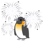 fuochi d’artificio + pinguino