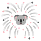 fuochi d’artificio + koala