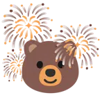 fuochi d’artificio + orso