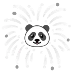 fuochi d’artificio + panda