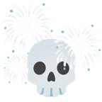 fuochi d’artificio + teschio