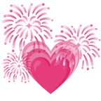 fuochi d’artificio + cuore che cresce