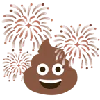 fuochi d’artificio + cacca