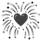 fuochi d’artificio + cuore nero