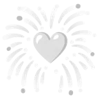 fuochi d’artificio + cuore bianco