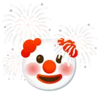 fuochi d’artificio + faccina pagliaccio