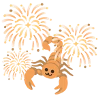fuochi d’artificio + scorpione