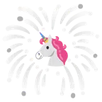 fuochi d’artificio + unicorno