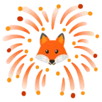 fuochi d’artificio + volpe