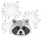 fuochi d’artificio + procione
