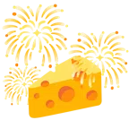 fuochi d’artificio + fetta di formaggio