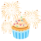 fuochi d’artificio + cupcake