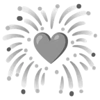 fuochi d’artificio + cuore grigio