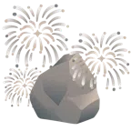 fuochi d’artificio + roccia